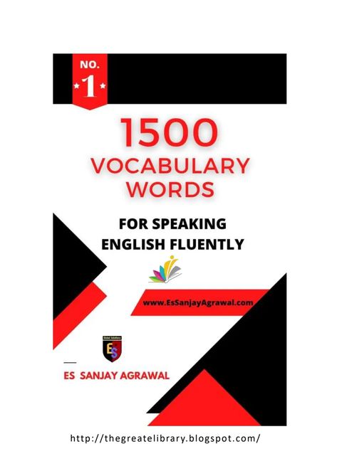 📕 1500 Vocabulary Words For Speaking English Book 🔻 𝑰𝒇 𝒚𝒐𝒖 𝒂𝒓𝒆 𝒊𝒏𝒕𝒆𝒓𝒆𝒔𝒕𝒆𝒅 ===> 𝑰 𝒘𝒊𝒍𝒍 𝒔𝒆𝒏𝒅 𝒚𝒐𝒖 𝑷𝑫𝑭💯💜 PDF Link 👉 https://tinyurl.com/3a9wp6w2 #Thegreatelibrary #learnEnglish #english #EnglishGrammar #EnglishVocabulary 🔥 To receive the book link in private 📩, please comment: "YES" ✏ and share this post for everyone to enjoy ❤ 👍👍👍👍👍✍✍✍✍✍ Books To Learn English, English Grammar Book Pdf, Learning Words, English Advanced, English Speaking Book, Basic English Grammar Book, English Literature Notes, English Textbook, Essay Writing Examples