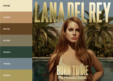 lana del rey color palette paradise color palette album cover aesthetic colors drawing Album Cover Color Palette, Lana Del Rey Color Palette, Paradise Color Palette, Album Cover Aesthetic, Lana Del Rey Albums, Cover Aesthetic, Aesthetic Colors, Colour Palettes, Colorful Drawings