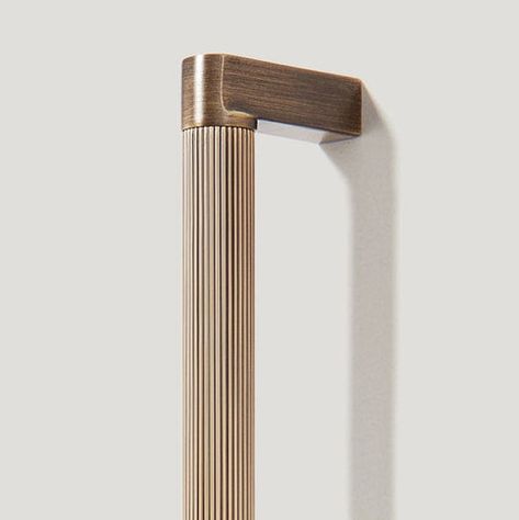 Upgrade your wardrobe or cupboard doors with the Becker Grooved Wardrobe Handle. This stylish and functional handle boasts a 375mm or 682mm length, perfect for reaching across wide doors or adding a bold statement to larger furniture pieces. The antique brass finish adds a touch of warmth and vintage elegance, effortlessly complementing a range of interior styles.  Long Handle: Ideal for wardrobes, cupboards, and large furniture Antique Brass Finish: Brushed bronze-like appearance, warm and vers Paneled Refrigerator Pulls, Brushed Bronze Hardware Kitchen, Antique Brass Pulls, Paneled Refrigerator, Wide Doors, Wardrobe Handle, Closet Bar, Closet Cabinet, Tool Box Storage