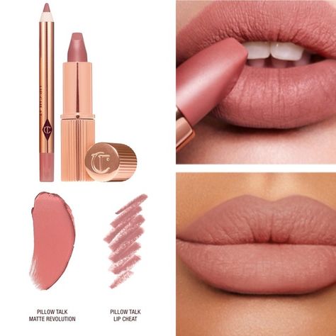 Charlotte Tilbury Mini Pillow Talk Lipstick & Liner Set from Sephora  Pillow Talk Charlotte Tilbury, Charlotte Tilbury Pillow Talk Lipstick, Charlotte Tilbury Mini, Hong Kong Shopping, Makeup Charlotte Tilbury, Nude Pink Lipstick, Revolution Lipstick, Pillow Talk Lipstick, Charlotte Tilbury Pillow Talk