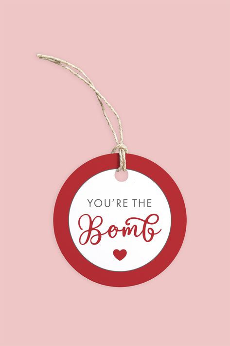 Gift Tags Free Printable, You Are The Bomb, You're The Bomb, Free Printable Christmas Gift Tags, Christmas Gift Tags Free, Valentine Printables, Youre The Bomb, Faking It, Free Printable Tags