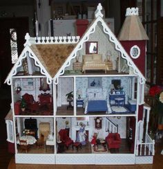 Mckinley Dollhouse, Dollhouse Remodel, Dollhouse Interior, Dollhouse Interiors, Christmas Dollhouse, Miniature Dollhouses, Hanging House, Modern Dollhouse Furniture, Antique Dollhouse