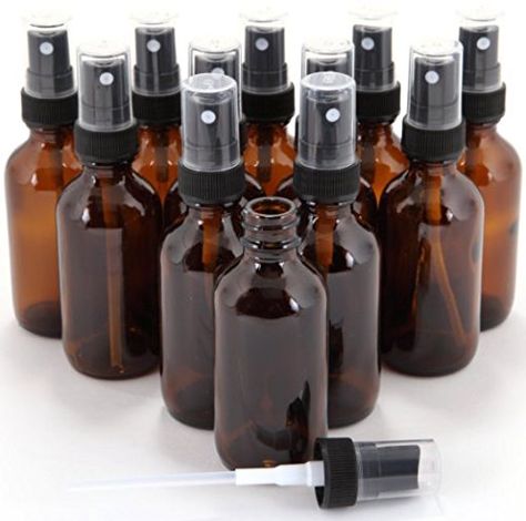 1 oz Amber Boston Round Glass Bottle with Fine Mist sprayer 12/bx Essential Oil Bug Spray, Diy Bug Spray, Bug Spray Recipe, Essential Oil Accessories, Sprayer Bottle, Amber Bottles, Amber Glass Bottles, Glass Spray Bottle, Wine Bottle Decor