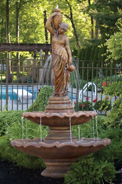 Large Outdoor Fountains, Outdoor Wall Fountains, Sculpture Fountain, Statue Fountain, Modern Fountain, Hillside Garden, Garden Water Fountains, Bird Bath Garden, Water Fountains Outdoor