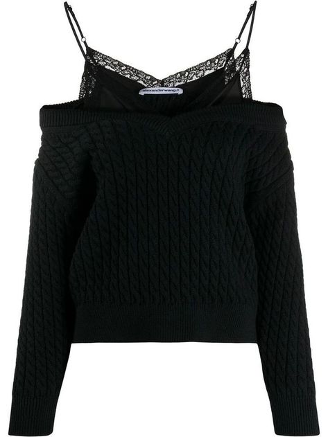 Png Clothes, Designer Knitwear, Knitwear Design, T By Alexander Wang, Black Sweater, Dream Clothes, Knit Jumper, Outfits Casuales, Preppy Style