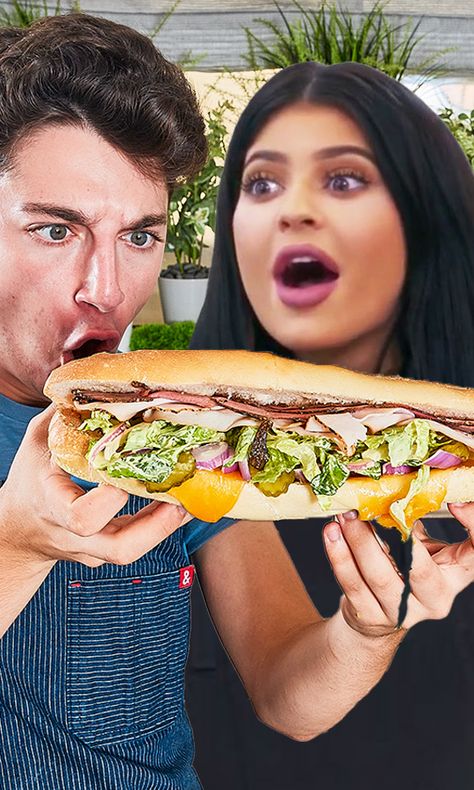 I Recreated Kylie Jenner's Viral Sandwich! 🥪 | sandwich | I Recreated Kylie Jenner's Viral Sandwich! 🥪 | By Eitan Bernath Kylie Jenner Sandwich, Viral Sandwich, Kylie Jenner Food Stories, Kylie Jenner Screaming, Kylie Jenner Tweets, Kylie Jenner Whispers, Dog Bun, Hot Dog Buns, Kylie Jenner