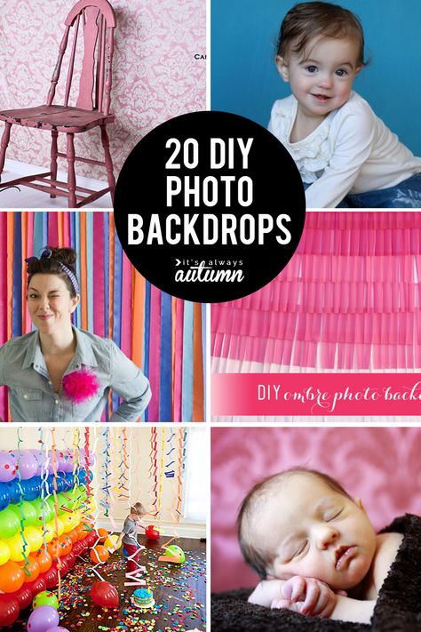 20 fabulous DIY photo backdrops. How to make a photography backdrop. Beginner photography tips. Diy Photography Backdrops, Diy Backdrops, Photography Backdrops Diy, Diy Background, Diy Photo Backdrop, Picture Props, Diy Ombre, Background Diy, Astuces Diy