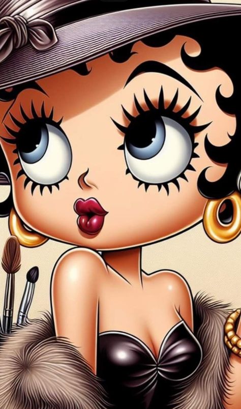 Betty Boop Comic, Images Emoji, Betty Boop Classic, Minnie Mouse Images, Black Betty Boop, Betty Boop Cartoon, Betty Boop Art, Betty Boop Pictures, Cartoon Character Pictures