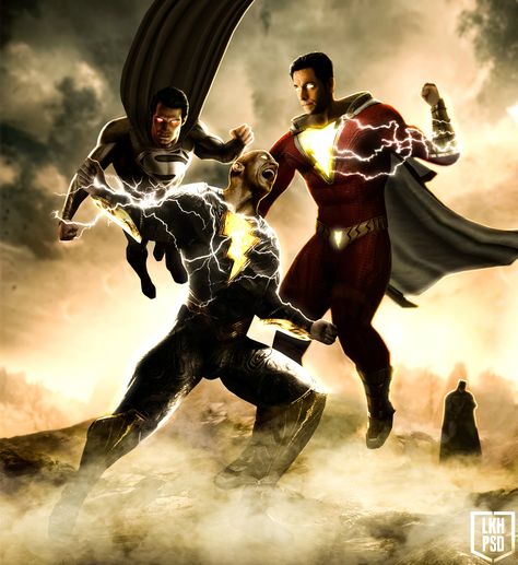 Superman Art Wallpaper, Black Adam Vs Superman, Black Adam Comics, Shazam Comic, Black Adam Shazam, Dc Comics Vs Marvel, Superman Characters, Marvel Multiverse, Adam Warlock