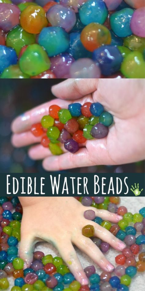 Make taste-safe water beads for kids by following this easy recipe tutorial. #ediblewaterbeads #ediblewaterbeadshowtomake #tastesafewaterbeads #homemadewaterbeads #waterbeads #waterbeadactivities #waterbeadsideas #waterbeadssensory #tapiocapearlsrecipe #growingajeweledrose Edible Water Beads, Sensory Ideas, Recipe Tutorial, Beading For Kids, Safe Water, Water Beads, E Mc2, Toddler Fun, Sensory Activities