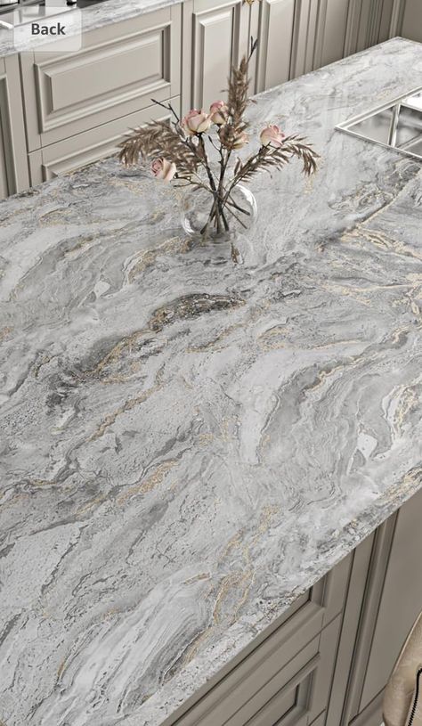 Marble Wall Paper, Granite Backsplash Kitchen, Kitchen Backsplash Peel And Stick, Renter Friendly Wallpaper, Marble Contact Paper, Blue Marble Wallpaper, Kitchen Design Countertops, Countertop Ideas, Marble Countertop