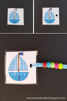 Mamma That Makes: Bead Threading Busy Bag Boat Math Activities Preschool, Water Transportation Activities, Boat Activities, Bead Threading, January Preschool, Transportation Activities, People Who Help Us, Activity For Toddlers, Lip Gloss Homemade