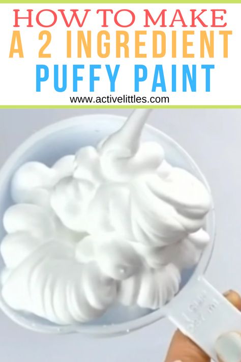 Young Leo Dicaprio, Make Puffy Paint, Puffy Paint Recipe, Homemade Finger Paint, Homemade Puffy Paint, Diy Puffy Paint, Paint Recipe, Homemade Paint, Puff Paint