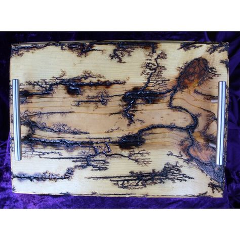 Great for Colchester Fractal Burn Light Gloss Serving Tray kitchen dining from top store Fractal Burning, Serving Tray Wood, Plastic Glass, Wood Tray, China Porcelain, Orange Gold, Made In America, Serving Dishes, Earthenware