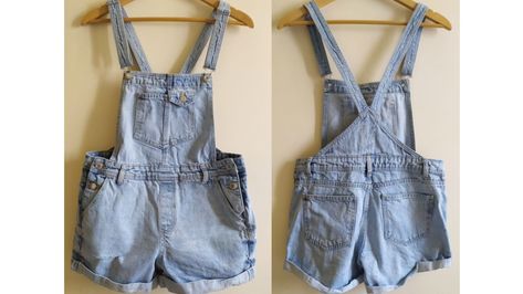 Excited to share the latest addition to my #etsy shop: Οverall Shorts Denim with Braces 00 Womens Overalls, Retro Bathrooms, Embroidered Napkins, Vintage Napkins, Vintage Clothes Women, Short Denim, Shorts Denim, Overalls Women, Vintage Lover