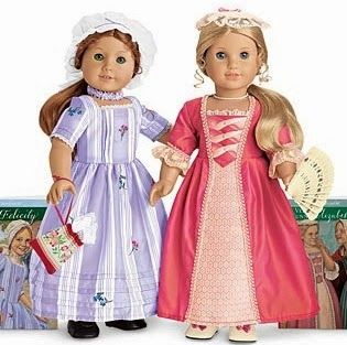 American Girl Dress Pattern, Georgian Dress, American Girl Felicity, American Girl Dress, Rococo Fashion, American Girl Crafts, Elizabeth Cole, Girl Dress Patterns, American Girl Dolls