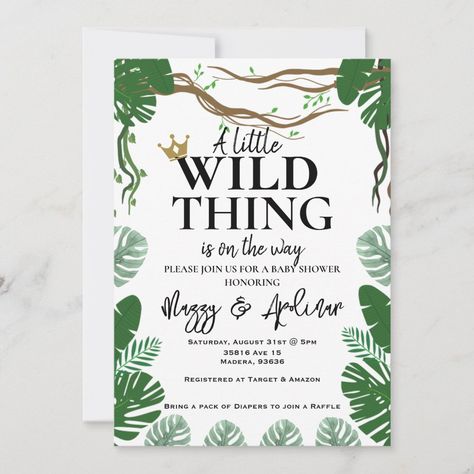 where the wild things are baby shower invitation | Zazzle Baby Shower Twins, Twins Baby Shower, Wild Things, Baby Shower Invitation, Shower Invitation, Baby Shower Invitations, The Wild, Shower Ideas, Twins