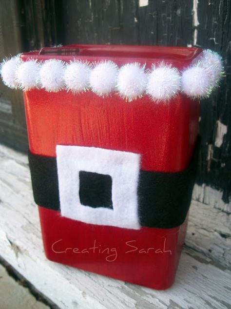 what's wrong with santa claus just kidding it's a trash can Diy Santa Decorations, Donation Box, Diy Santa, Santa Crafts, Food Drive, Christmas Bathroom, Label Christmas, Santa Decorations, Cookie Swap