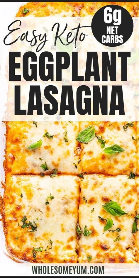 Keto Eggplant Lasagna, Eggplant Lasagna Recipe, Keto Eggplant, Eggplant Recipes Easy, Eggplant Lasagna, Dinner Pasta, Healthy Low Carb, Boiled Egg Diet Plan, Low Sugar Recipes