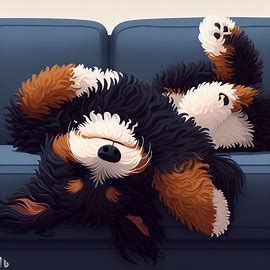 bernedoodle with medium long wavy coat black body2c - Image Creator from Microsoft Bing Bernedoodle Cartoon, Chai Coffee, Blue Couch, Cartoon Image, Tan Legs, Mountain Dog, Bernese Mountain, Cartoon Images, Bernese Mountain Dog