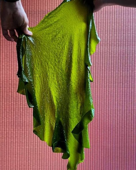 Noma Projects on Instagram: "A veil of fresh seaweed. わ - wa か - ka め - me Why does it turn green? Wakame, and all phaeophyta (brown seaweed), is comprised of two pigments that make up its color that we perceive to be brown. One is a green pigment called chlorophyll-a and the other is a red pigment called fucoxanthin. When you think back to your childhood, at some point you may recall mixing different colored paints together without knowing what you were doing. If so, you’ll remember that cro Seaweed Dress, Red Pigment, Jewel Of The Seas, Chinese Embroidery, Ocean Design, Botany, Costume Design, Veil, Editorial Fashion