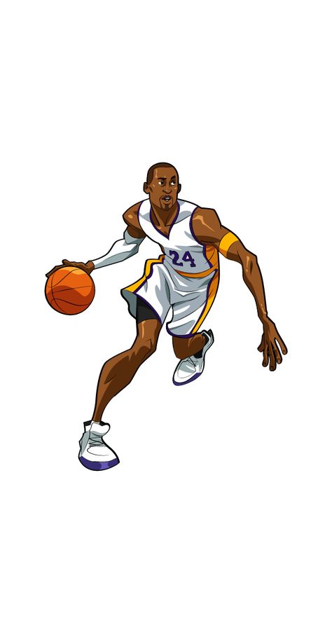 Sticker Kobe Bryant Dribbles. Kobe Animated, Logo Stickers, Popular Cartoons, Chrome Web, Logo Art, Cartoon Stickers, Logo Sticker, Kobe Bryant, Stickers Packs