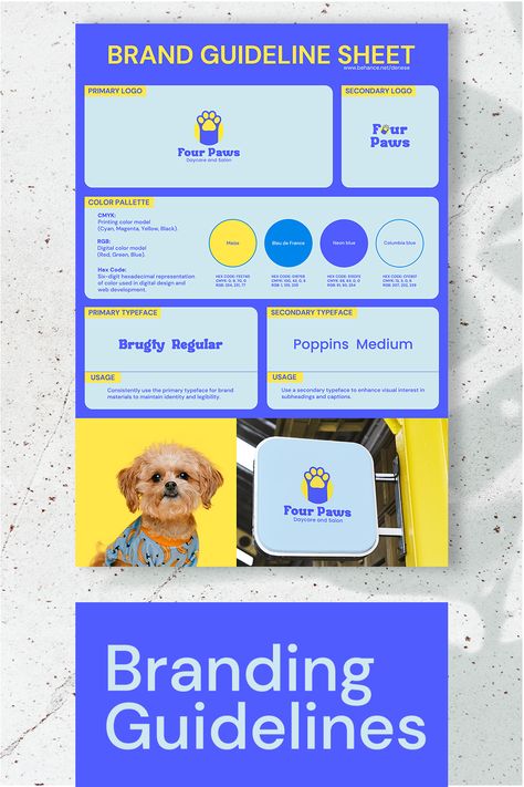 Brand Guildline Layout, One Page Brand Guidelines, Brand Style Sheet, Branding Guidelines Design, Brand Guidelines Design Layout, Product Sheet Design, Branding Moodboard, Logo Guidelines, Brand Guidelines Design