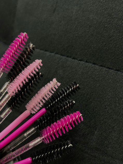 Lash Supplies Aesthetic, Lash Aesthetic Pink, Pink Lash Aesthetic, Lash Aesthetic, Eye Lash Design, Brow Tech, Lashes Tutorial, Lash Salon, Lash Room