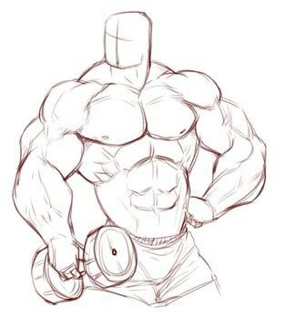 Muscle Men Drawing Base, Muscular Torso Reference, Big Pecs Man Drawing, Male Body Drawing Muscle, Muscle Man Drawing Reference, Muscular Man Drawing Reference, Muscular Man Sketch, Buff Drawing Reference, Muscular Drawing Reference