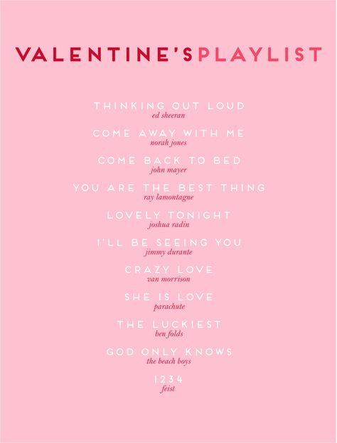 Valentine’s Playlist Playlist Design, Jessica Garvin, Life Soundtrack, Valentine Music, Stitch Wedding, Song Ideas, Party Hosting, Motherhood Lifestyle, Valentine's Party