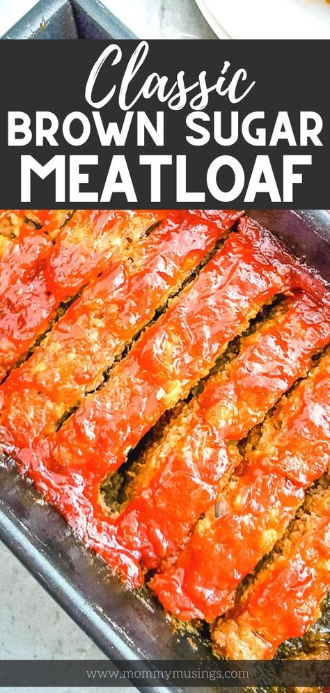 This Brown Sugar Meatloaf has that home-cooked taste we all crave as the weather turns cooler. Put this comfort food on the table, and watch everyone in the family grab a fork to dig in! Meatloaf Glaze Recipe, The Best Meatloaf Recipe, Ground Beef Meatloaf, Brown Sugar Meatloaf, Best Meatloaf Recipe, The Best Meatloaf, Meatloaf Glaze, Meatloaf Dinner, Beef Meatloaf