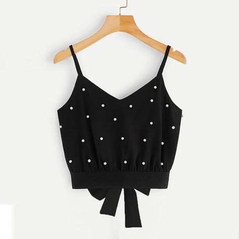 f670ef5d2d6bdf8f29450a970494dd64desc53109665ri Chiffon Fashion, Trendy Fashion Tops, Crop Top Outfits, Girls Fashion Clothes, Teenage Fashion Outfits, Bustiers, Mode Inspiration, Teen Fashion Outfits, Cropped Top