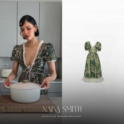 Nara Smith‘s Closet | @naraaziza via tiktok - @lirika.matoshi Daisy Dress ($449) - #narasmith #luckybluesmith #nara #smith #narasmithtiktok #narasmithoutfits… | Instagram Lirika Matoshi Dress, Matoshi Dress, Nara Smith, Lirika Matoshi, Lucky Blue Smith, Daisy Dress, Nara, Daisy, Closet