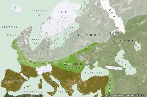 Map of Europe during the Ice Age Central Asia Map, Map Of Britain, Text Drawing, Map Of Europe, Ice Sheet, Cold Time, Coastal Plain, Asia Map, Europe Map