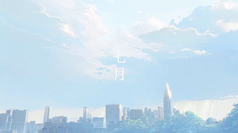 Light Blue Aesthetic, Blue Banner, Blue Aesthetic Pastel, Blue Anime, Anime Gifs, Gif Maker, Blue City, Japanese Aesthetic, Aesthetic Gif