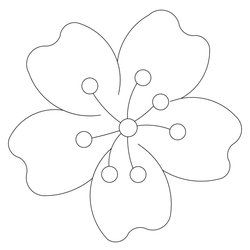 Shop | Category: Flowers / leaves | Product: Sakura or Cherry blossom Motiff Cherry Blossom Coloring Page, Cricut Roses, Coffee Filter Flowers Diy, Easy Applique, Cherry Blossom Drawing, Paper Flower Kit, Animal Cutouts, Japanese Quilts, Sakura Flower