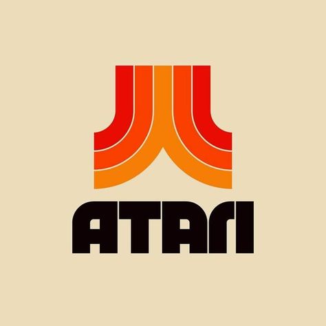 Atari 80s Logo, Dribbble Design, Logos Vintage, Logos Retro, Lettering Letters, Retro Logo Design, Popular Logos, Wallpaper Retro, 80s Design