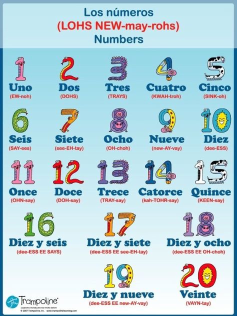 I can say the numbers 1-20 in Spanish. Numbers In Spanish, Preschool Spanish, Spanish Projects, Spanish Numbers, Learn To Speak Spanish, Spanish Basics, Spanish Lessons For Kids, Elementary Spanish, Spanish Songs