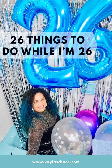 I just turned 26! Here’s my annual bucket list of things to do this year! #26thbirthday #thingstodo #20somethings #bucketlist 26 Things To Do At 26, Things To Do For 26th Birthday, 26 Things To Do Before 26, 26 Year Old Birthday Ideas, 26 Years Old Quotes, Birthday Bucket List Ideas, 26 Years Old Birthday, 26th Birthday Ideas, Birthday Bucket List