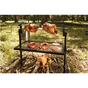 Texsport Rotisserie & Spit Grill Rotisserie Grill, Best Camping Gear, Camping Cookware, Fire Cooking, Campfire Cooking, Open Fire, Luxury Camping, Jasmine Rice, Camping Supplies