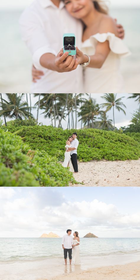 Lanikai Beach, Beach Proposal, Honolulu, Oahu, Engagement Photography, Perfect Place, Hawaii, In This Moment, Photographer