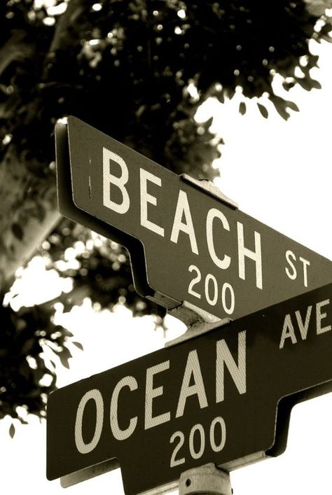 Beachy Signs, Dream Address, Beach Street, Cross Roads, I Love The Beach, Photography Beach, Beach Quotes, Salt Life, Beach Living