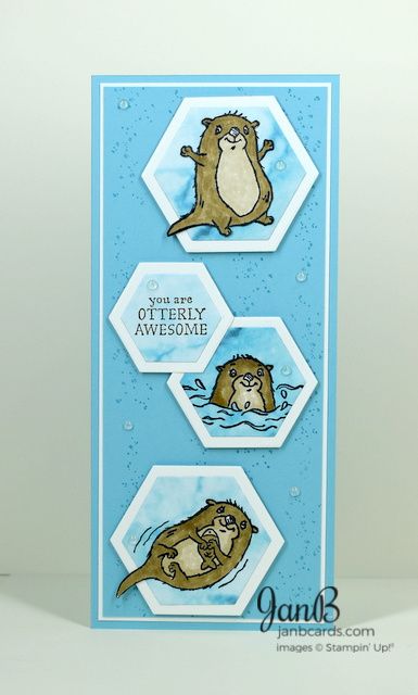 Otter Birthday, Whimsy Stamps, Designer Series Paper, Stamping Up Cards, Animal Cards, Male Cards, Happy Birthday To You, Creative Cards, Cool Cards