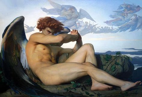 "Fallen Angel" by Alexandre Cabanel - The Painting of Lucifer Alexandre Cabanel, Fallen Angel, Angel, Art