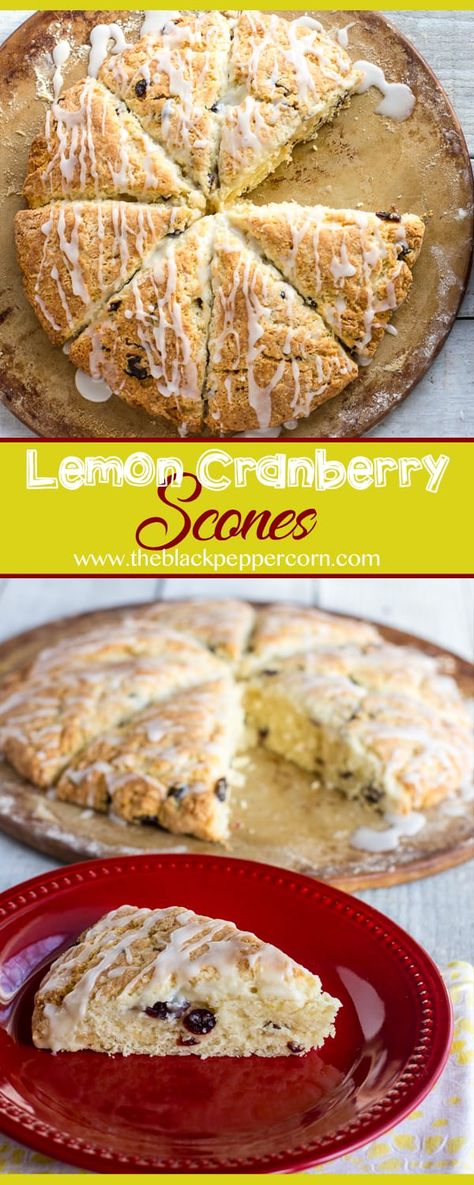 Cranberry Scones Recipe, Orange Cranberry Scones, Lemon Cranberry, Pav Recipe, Cranberry Orange Scones, Cranberry Scones, Orange Scones, Lemon Scones, Orange Cranberry