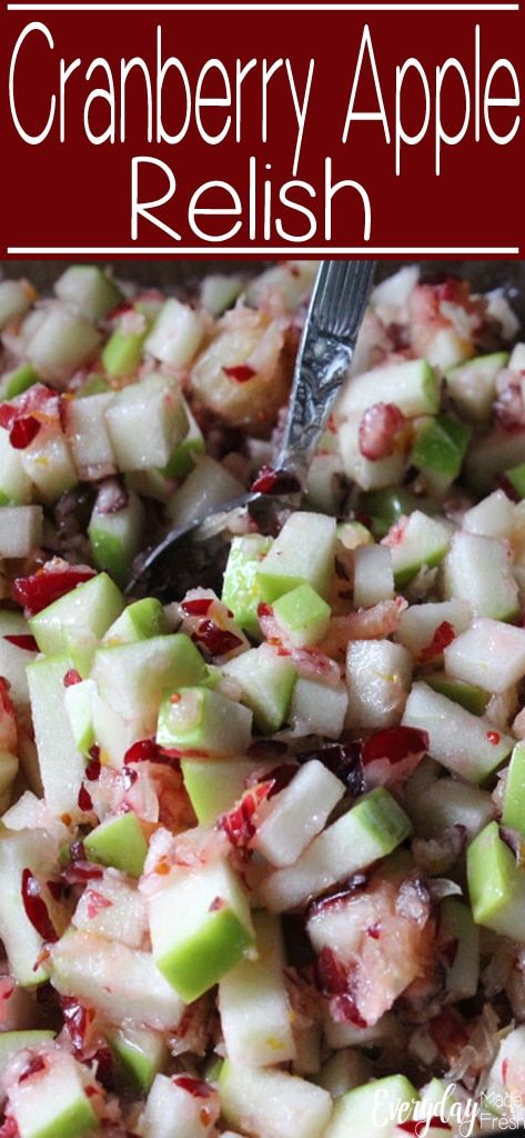 Cranberry Apple Relish, Apple Relish Recipe, Cranberry Apple Salad, Cranberry Walnut Salad, Apple Salad Recipe, Thanksgiving Turkey Dinner, Cranberry Thanksgiving, Apple Walnut Salad, Apple Salad Recipes