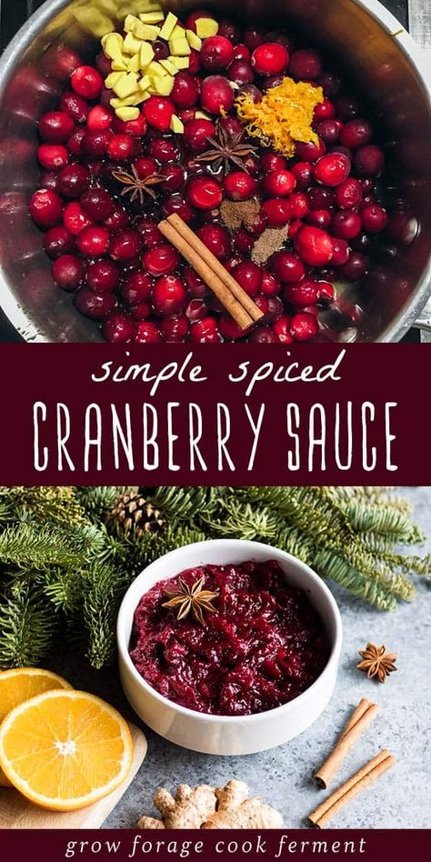 Orange Cranberry Sauce, Fresh Cranberry Recipes, Best Cranberry Sauce, Easy Cranberry Sauce, Cranberry Orange Sauce, Recipe Sauce, Best Thanksgiving Side Dishes, Christmas Side Dishes, Homemade Cranberry Sauce