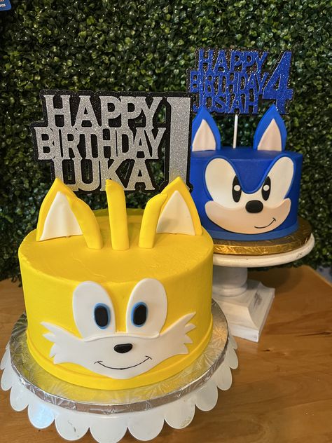 Tails Birthday Cake, Tails Birthday Party, Tails Cake, Sonic Birthday Cake, Tails Sonic, Sonic Cake, Sonic Birthday Parties, Sonic Party, 6 Birthday