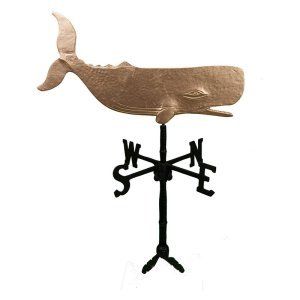 Gold Whale Weathervane - 32 in. - Weathervanes at Hayneedle Whale Ornament, Indestructable Dog Bed, Gold Whale, Wind Direction, Weather Vanes, Two Car Garage, Pet Gate, Iron Fence, Gold Ornaments