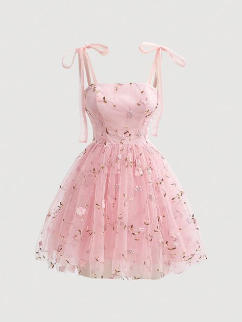 SHEIN MOD Pink Floral Print Retro Style Dress With Bowknot BeltI discovered amazing products on SHEIN.com, come check them out! Cute Pink Picnic Dresses, Shein Outfits Dresses, Vestidos Shein, Picnic Outfit, Pink Sundress, Retro Style Dress, Pink Teddy, Retro Mode, Pink Floral Print